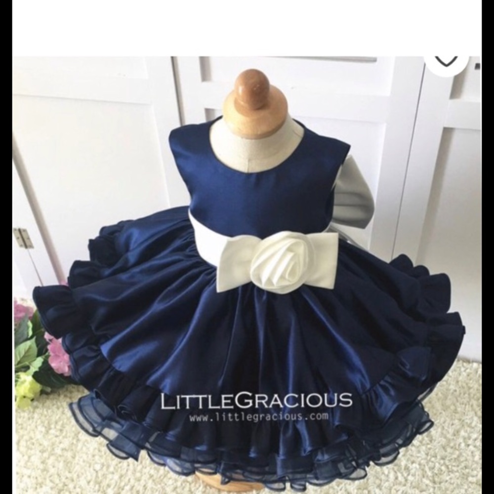 Royal blue dress for baby Girl